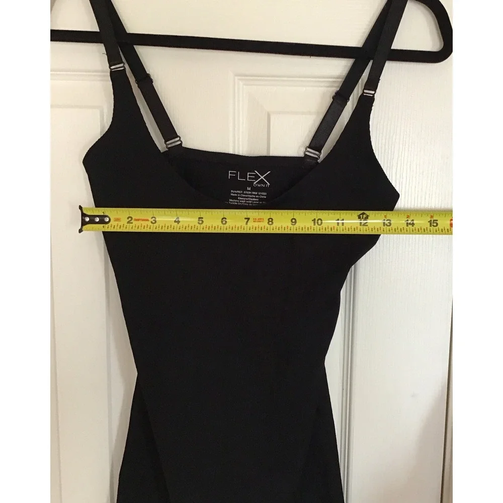 Flex Own It Shapewear Womens Size M Black Adjustable Straps Top